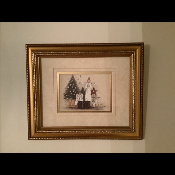 Vintage 1999 signed and framed Pat Richter “ angels” print - Picture 2 of 5